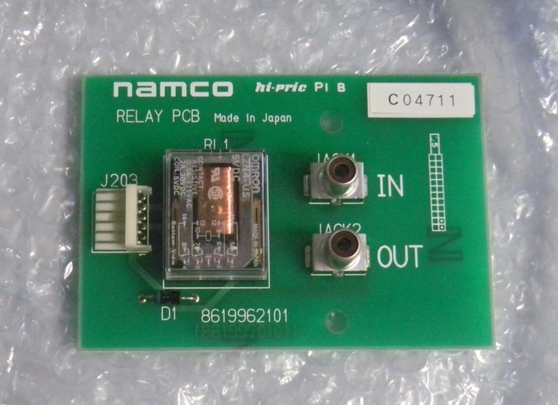 売れ筋アイテムラン ファイナルラップのリレーPCBのお話: レトロゲームコーナー探索記 筐体、コントロールパネル